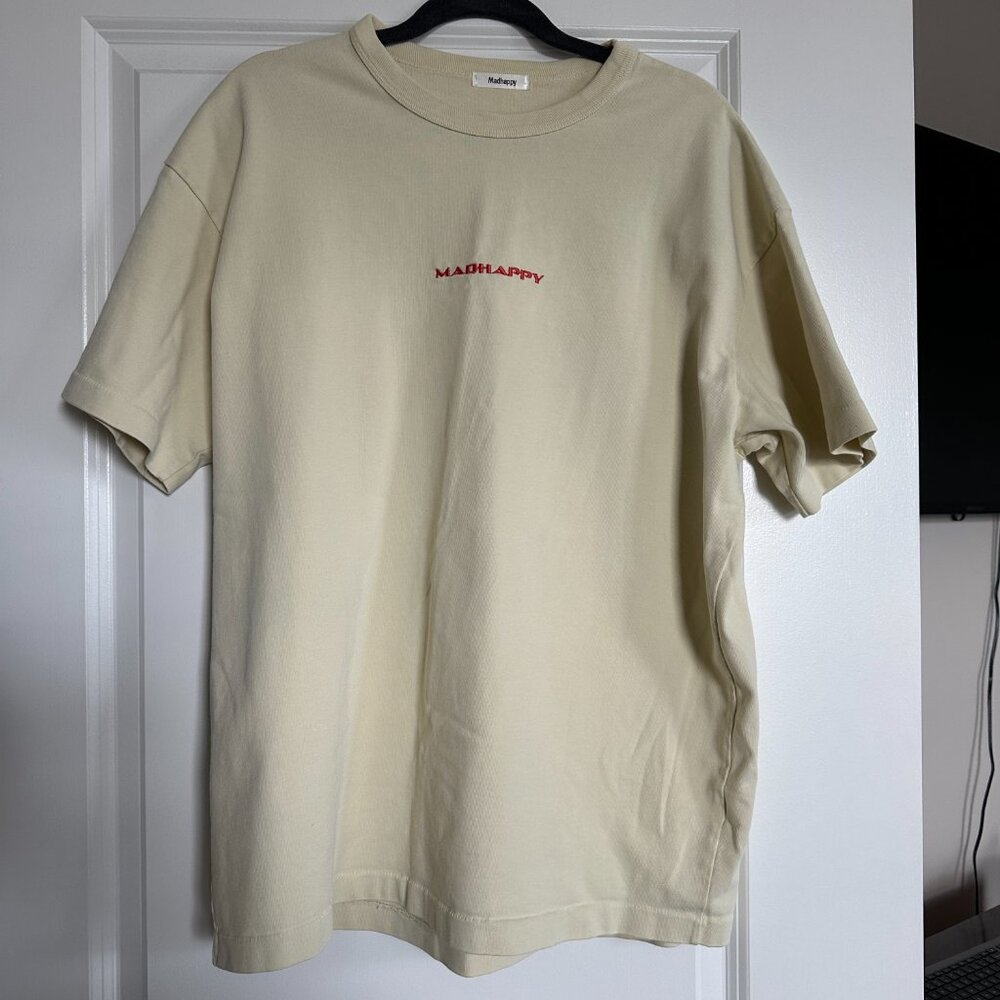 Madhappy Vintage Tee, Size: L, Color: Aura (Light Yellow)